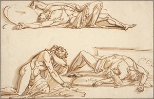 Achille et Patrocle - Philippe Auguste Hennequin