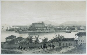 Neuf vues panoramiques de Rio de Janeiro : Da Ilha das Cobras, 1862