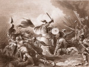 La Bataille de Hastings, gravée par A.H. Payne