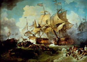 La bataille du 1er juin - Philippe Jacques de Loutherbourg