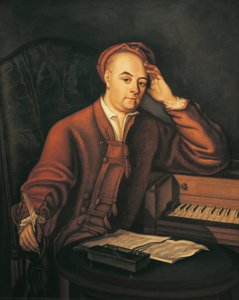 Allemagne, Saxe-Anhalt, Halle, Portrait du compositeur allemand Georg Friedrich Haendel (1685 - 1759)