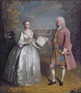 Portrait de Henry 7ème Vicomte Irwin et de sa femme Anne