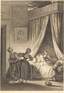 La gageure des trois commères: La servante - Philippe Triere and Antoine Jean Duclos after Jean Honoré Fragonard