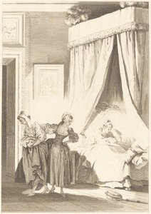 La gageure des trois commères: La servante - Philippe Triere and Antoine Jean Duclos after Jean Honoré Fragonard