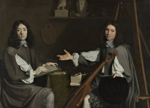 Double portrait des deux artistes, 1654