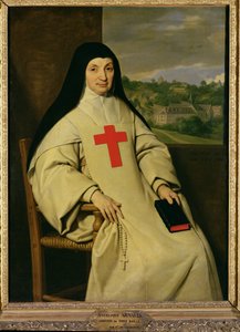 Mère Angélique Arnauld (1591-1661) Abbesse de Port-Royal, 1654