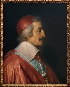 Portrait du Cardinal Richelieu (Armand Jean Duplessis de Richelieu) - Philippe de Champaigne