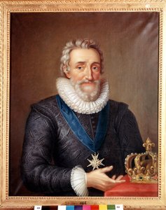 Portrait de Henri IV (1553 - 1610), roi de France. Peinture de Philippe de Champaigne. Musée national de Stockholm - Philippe de Champaigne