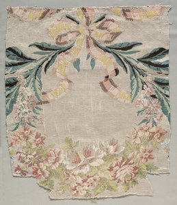 Fragment de soie, partie du panneau appelé Le panier fleuri, 1770 - Philippe de Lasalle