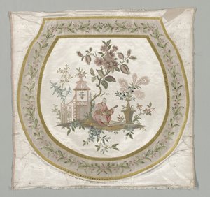 Tapisserie pour un siège de chaise, vers 1743-1774