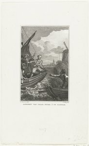 Arrivée du tsar Pierre le Grand à Zaandam, 1697, vers 1829 - Philippus Velijn