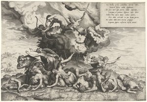 Apollon et Diane tuant les enfants de Niobé - Philips Galle