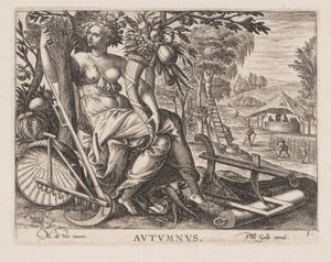 Autumnus, extrait des Quatre Saisons - Philips Galle