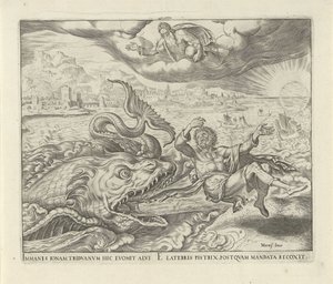 Le poisson recrache Jonas sur la terre (Geschiedenis van Jona)