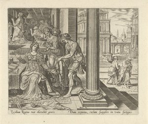 Esther apprend de ses servantes que Mardochée porte des vêtements de deuil