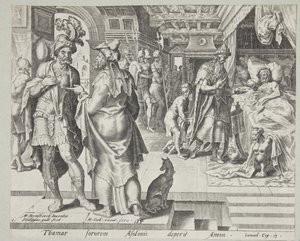 Jonadab conseillant Amnon - Philips Galle
