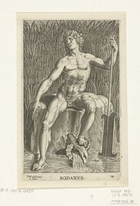 Dieu de la rivière Rodanus - Philips Galle
