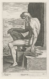 Dieu de la rivière Tagus - Philips Galle