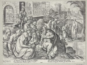Saint Paul parlant aux femmes de Philippes - Philips Galle