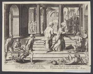Saint Pierre guérissant le boiteux à la belle porte