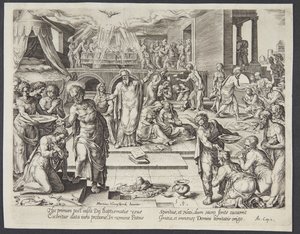 Les Apôtres baptisant à Jérusalem