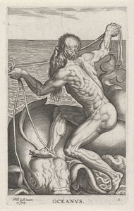 Zeegod Oceanus - Philips Galle
