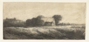 Paysage avec un pêcheur dans un bateau - Philips Koninck (attributed to)