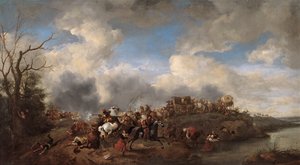 Une bataille de cavalerie