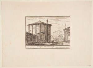 Danois : Temple de la déesse Vesta. 1. Temple de Fortuna Virile