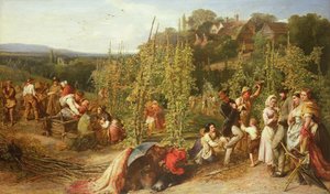 La vie dans le jardin de houblon, 1859 - Phoebus Levin