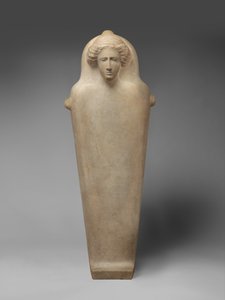 Sarcophage anthropoïde en marbre, vers 410 av. J.-C. (marbre de Paros)