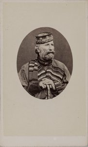 Portrait de Giuseppe Garibaldi 1807-1882, 1882 - Photo studio Alessandro Pavia.