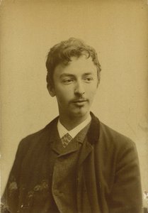 Portrait de Vilhelm Hammershøi, 1864-1916, 1891 - Photo studio Müller and Co..