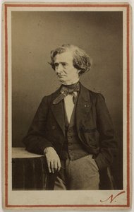Portrait du compositeur Hector Berlioz 1803-1869 - Photo studio Nadar.