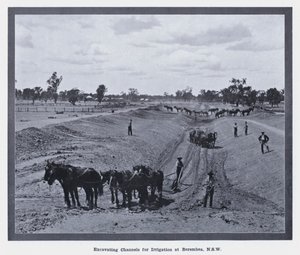 Excavation de canaux pour l