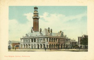 Station de pompiers, Melbourne, Victoria, Australie