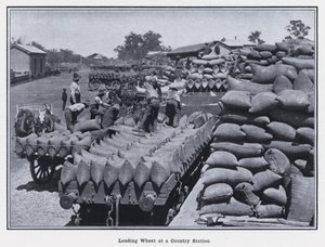 Chargement de blé à une station de campagne - Photographer Australian