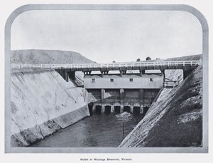 Débouché vers le réservoir de Waranga, Victoria