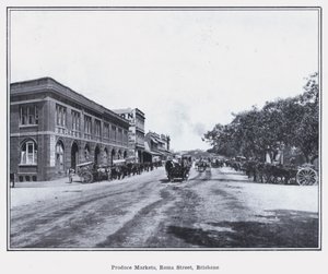 Marchés de produits, rue Roma, Brisbane