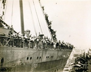 Le Mauretania à Sydney, mai 1940