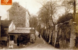 Rue Saint-Vincent, Montmartre, Paris, vers 1900