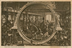 Allgemeine Elektricitats-Gesellschaft. Carte postale envoyée le 20 avril 1913.