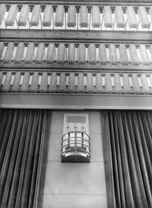 Détail du mur de la Hauptfunksaal dans le bâtiment NORAG à Hambourg, vers 1931
