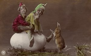 Carte de Pâques avec des elfes - Photographer German