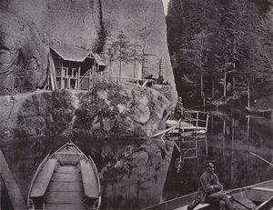 Edmundsklamm, station de bateaux avant