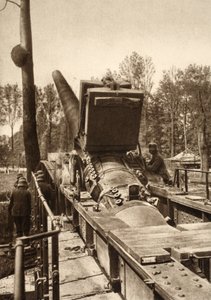 Canon monté sur rail à chargement rapide (photo n/b)