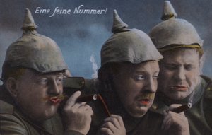 Soldats allemands profitant de cigares - Photographer German