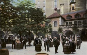 Munich : Brasserie royale, cour - Photographer German