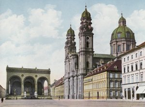 Munich : Theatinerkirche et Feldherrnhalle - Photographer German