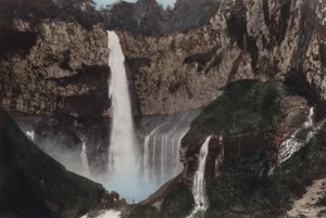 Japon, vers 1912 : Chute de Kegon, Nikko - Photographer Japanese